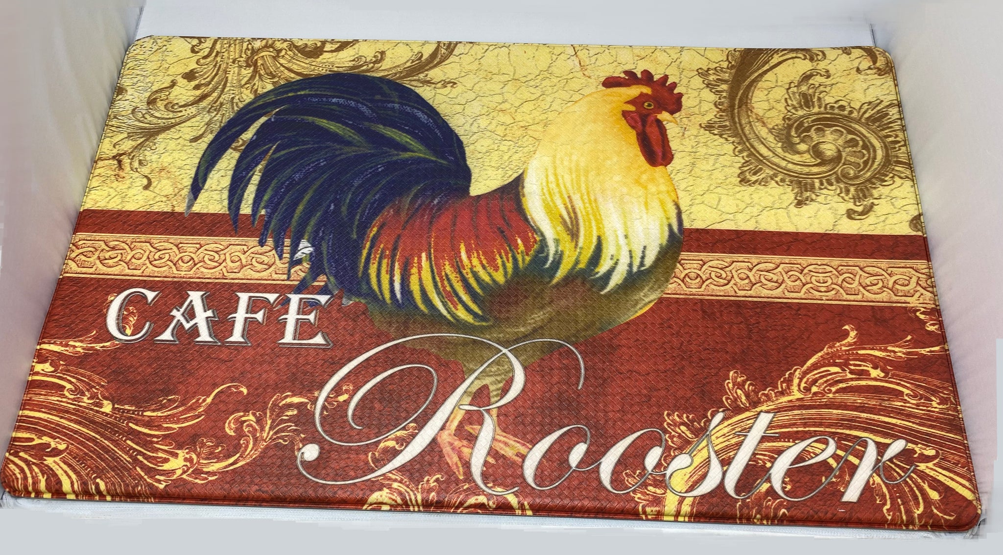 anti fatigue rooster design kitchen runners