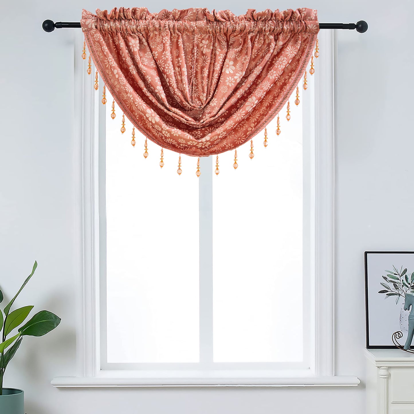 Ramona - Embroidered Macrame Jacquard Panel - Valance sold separately - Glory Home Design