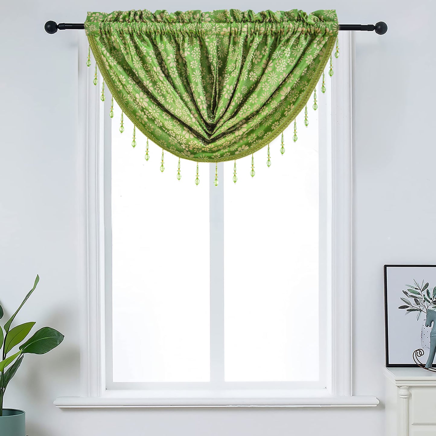 Ramona - Embroidered Macrame Jacquard Panel - Valance sold separately - Glory Home Design