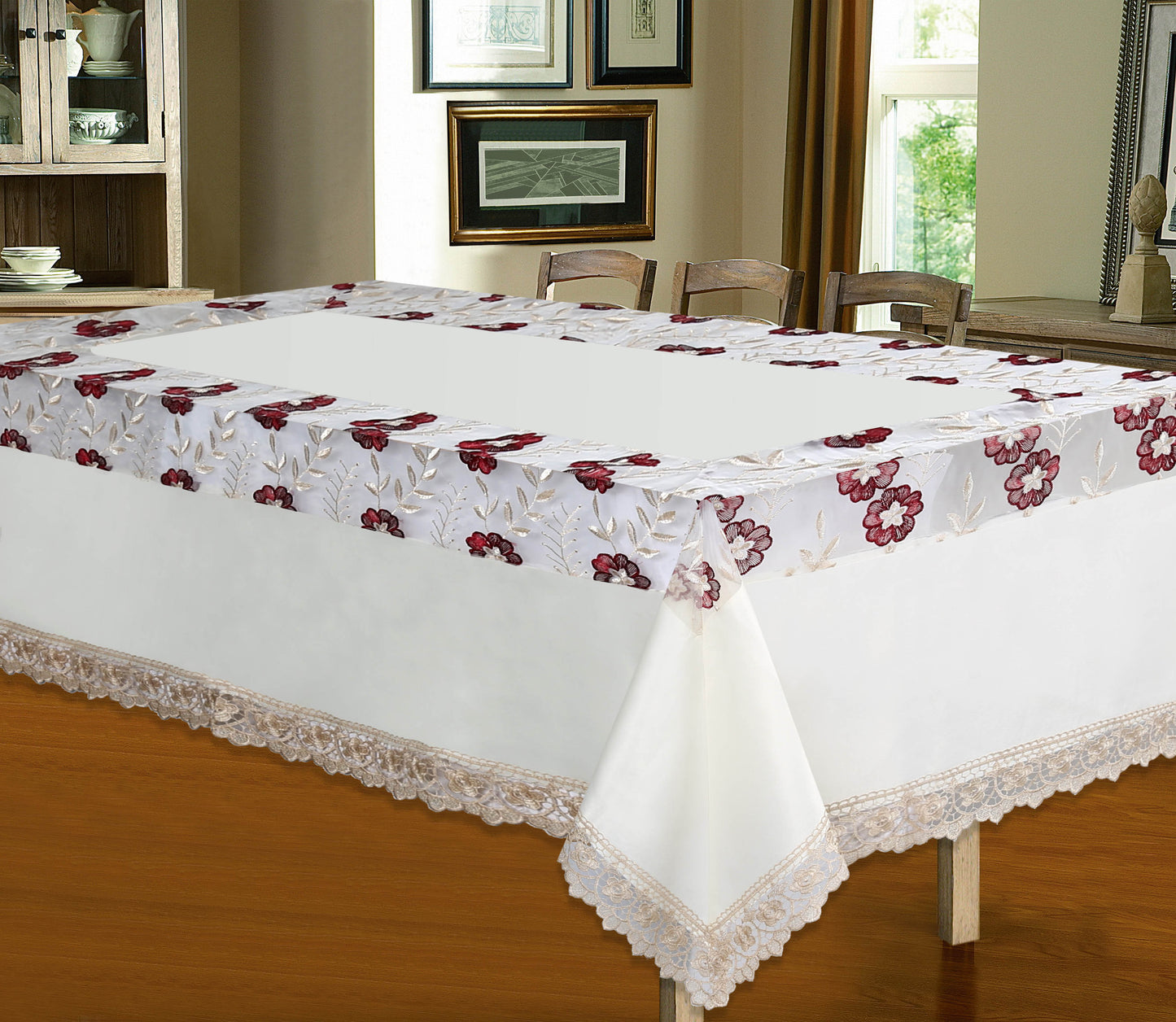 Cassandra - Embroidered Tablecloth - Glory Home Design